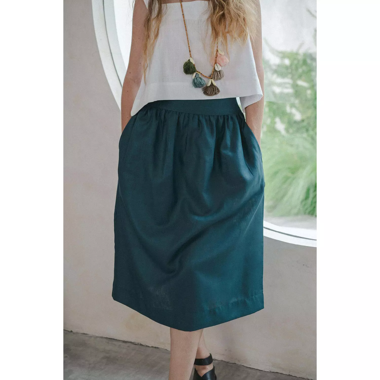 Lana Skirt Linen Cotton Blend    2