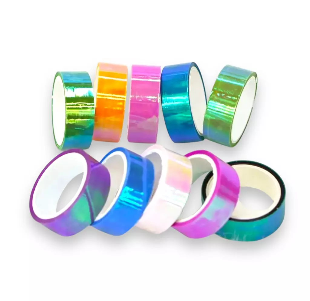 Holographic Prismatic Glitter Hoop Tape