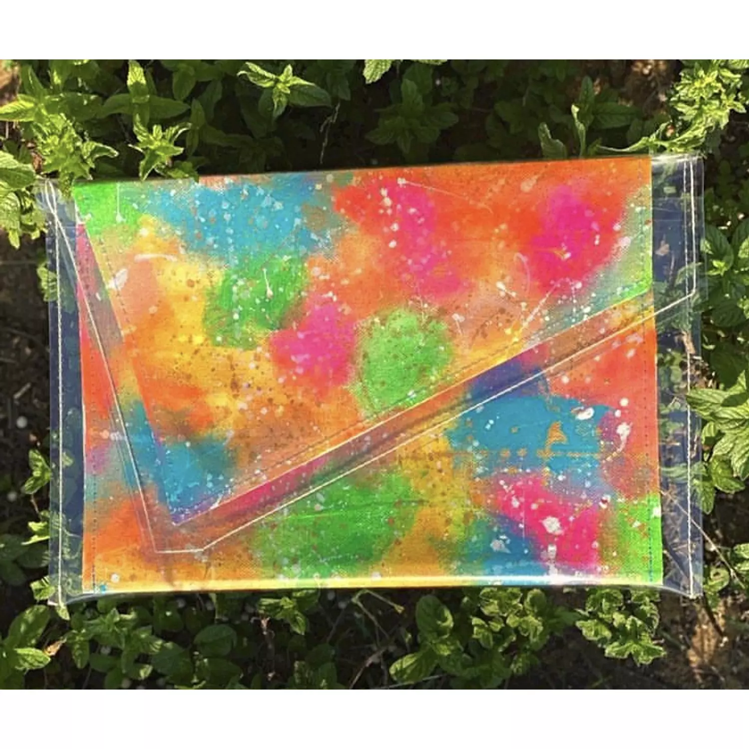 Printed Miami City Canvas plastic-wrap Pouch 2