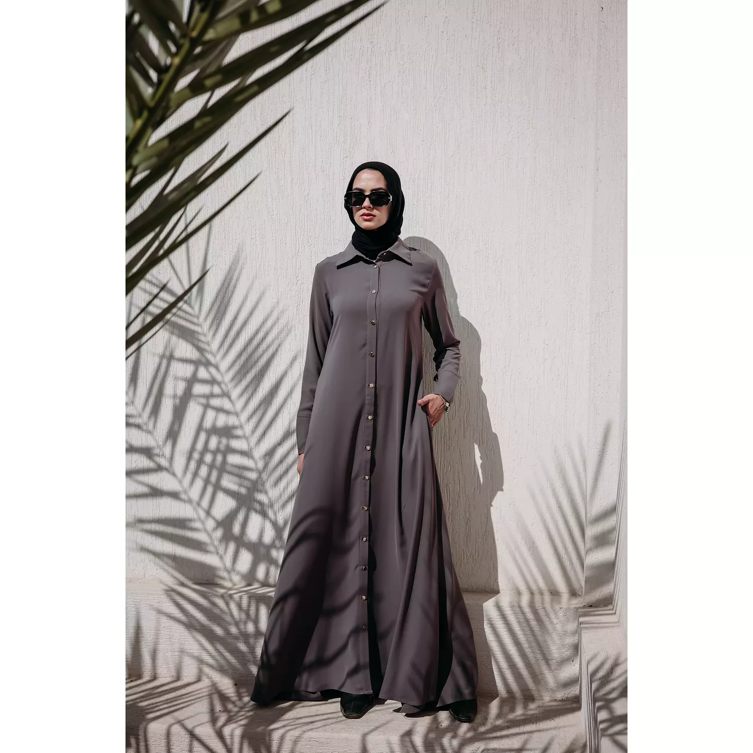 Cloche Abaya in Greige 0