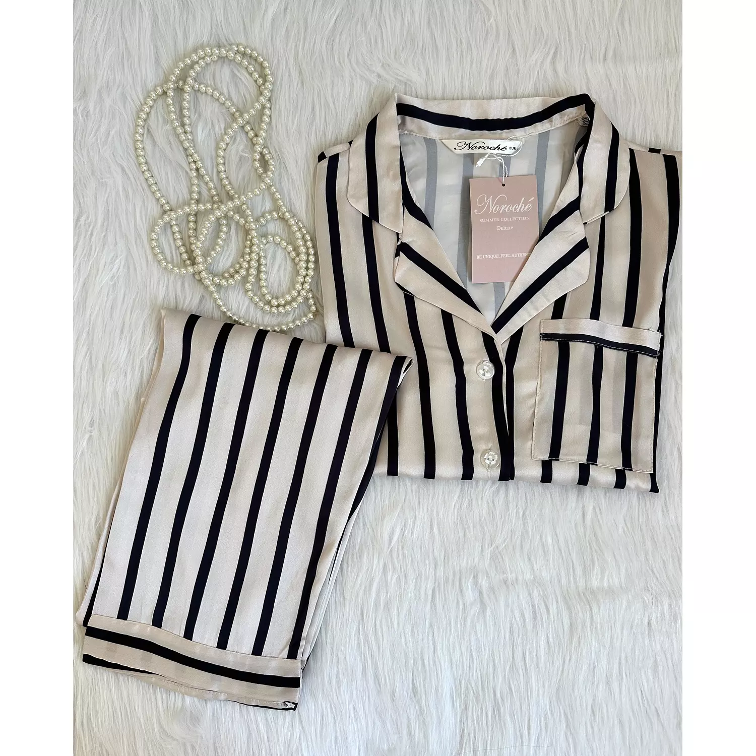 Vintage Stripe Turkish Pure Silk PJ hover image