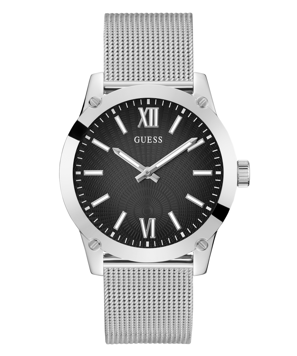 GUESS GW0629G1 ANALOG WATCH  For Men Silver Stainless Steel/Mesh Polished Bracelet 