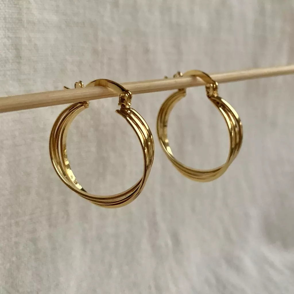 Triple Hoop Earrings