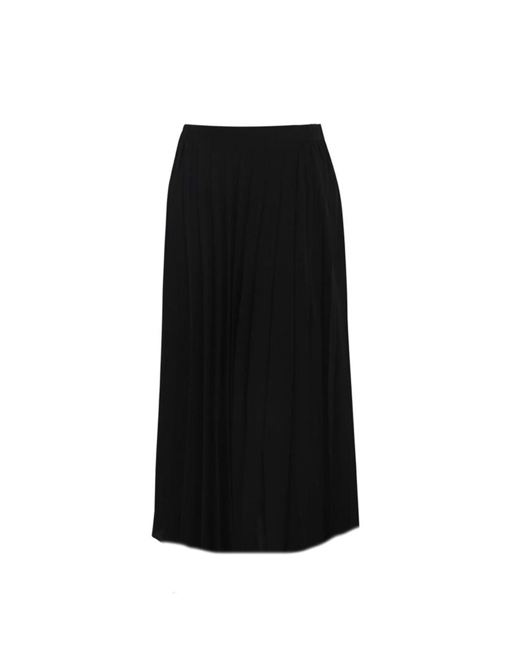 Basic Pleated Black Skirt