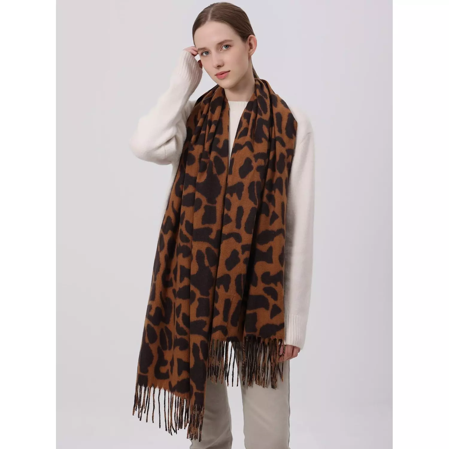 Leopard Scarf hover image