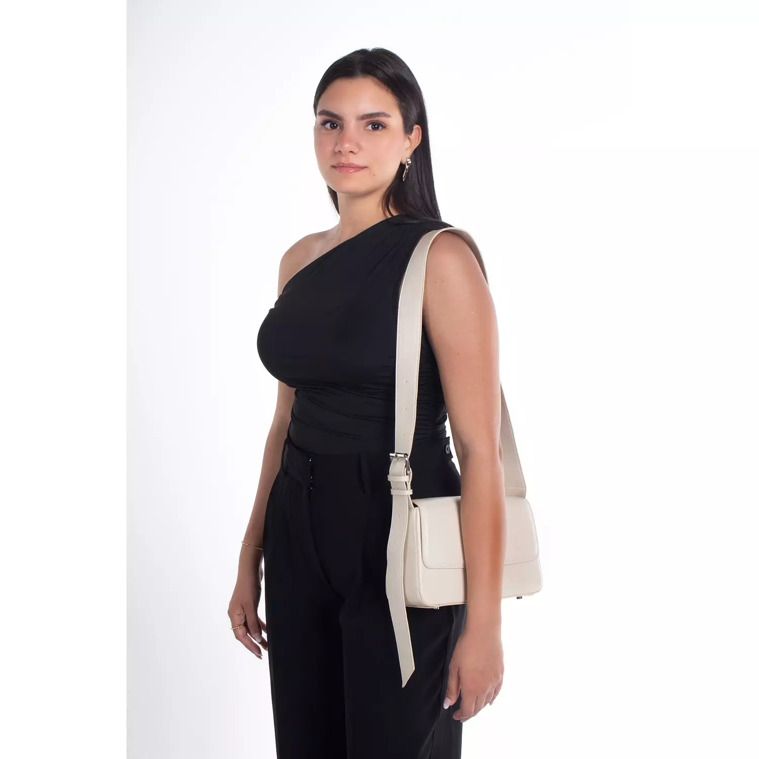 Leia Shoulder Bag  - Beige 2