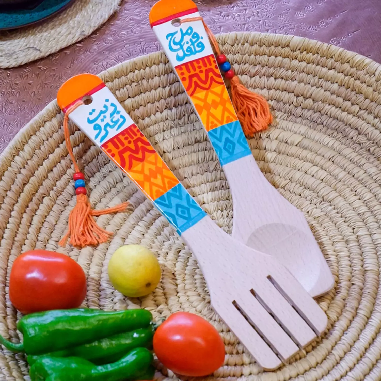 Fork & spoon - Multicolors orange hover image