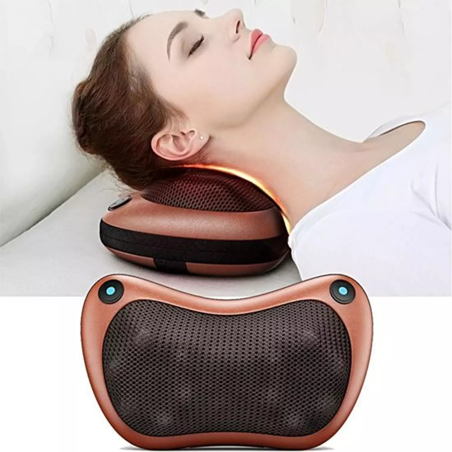 Thermotherapy Massage Pillow Portable Back Massage Pillow Car Massage Pillow ROHS Electric Pillow Massager hover image