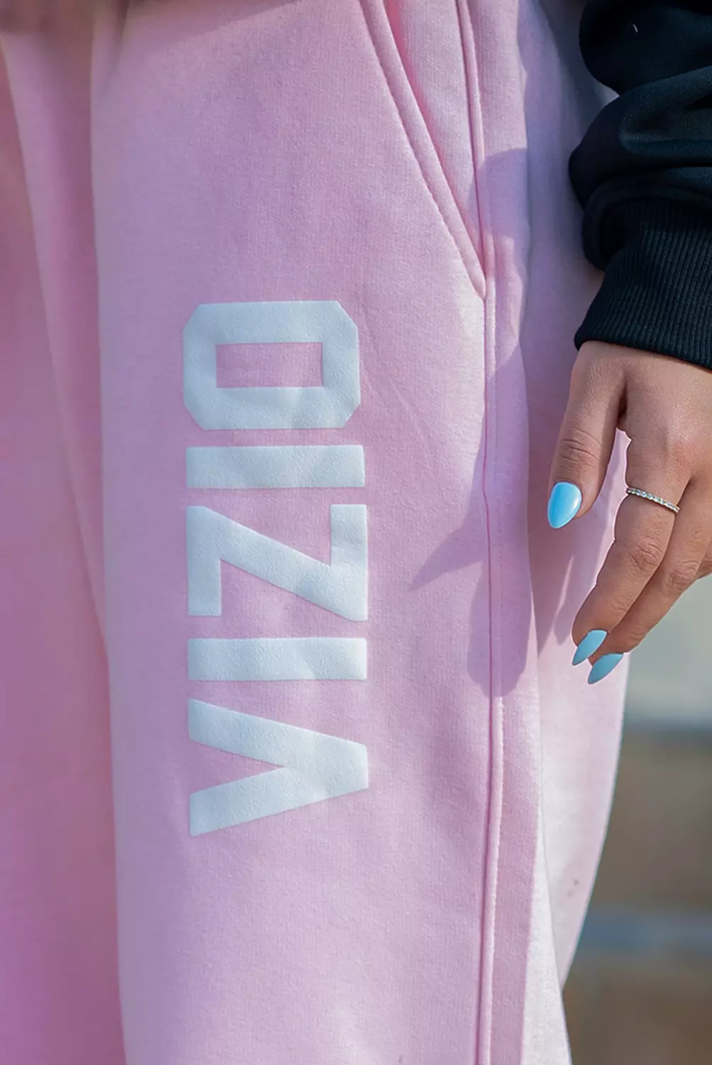 Pink " V " Sweatpant 2