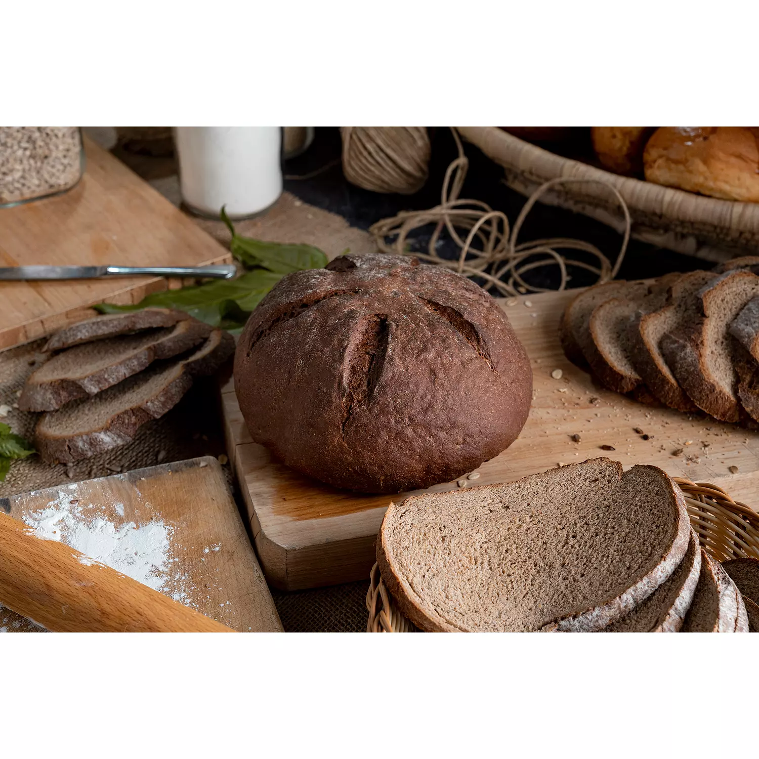 Dark Rye 50/50 Bread (Bauernbrot) hover image