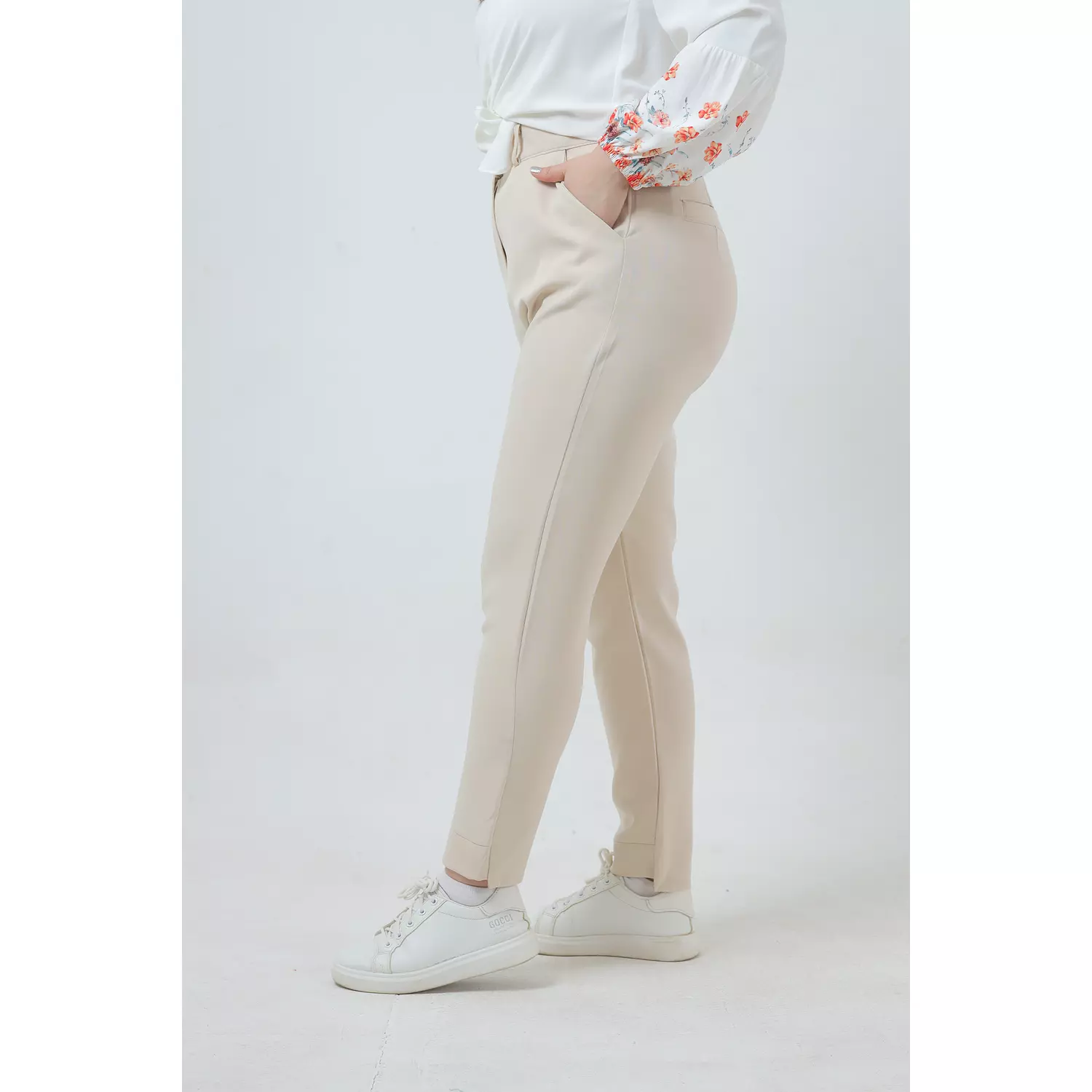 Beige Formal Pants 1