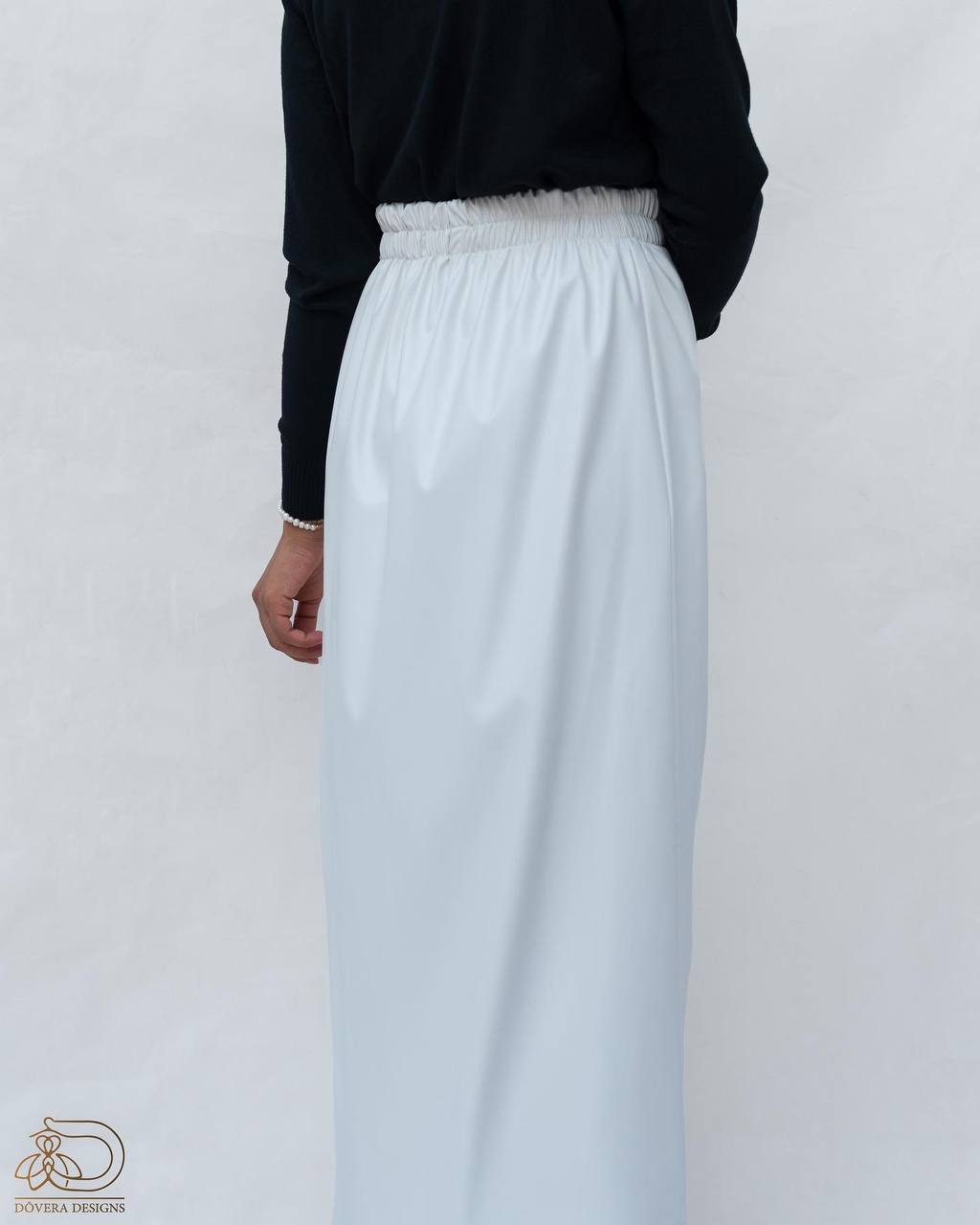 White Leather Skirt 4