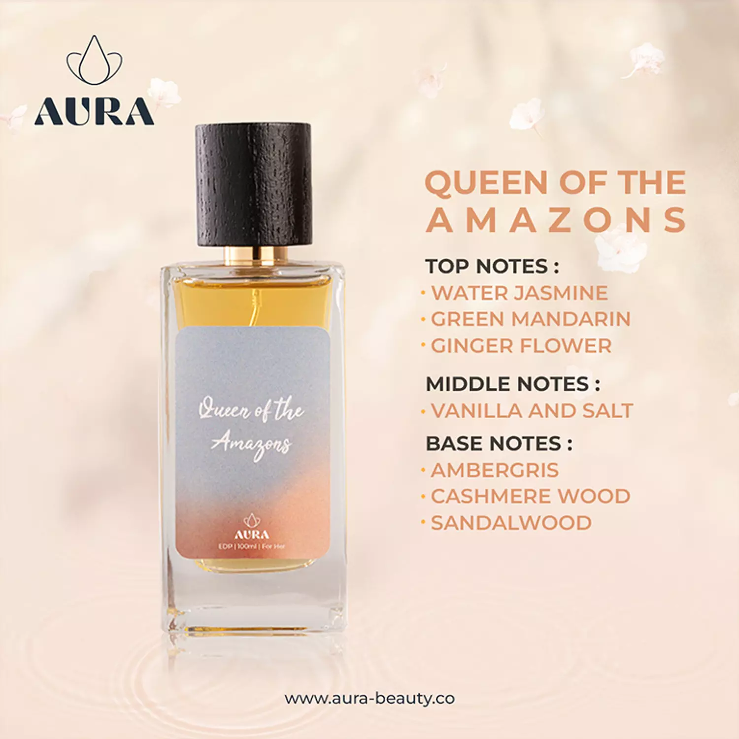 "Queen of the Amazons" by AURA  EDP 100 ml inspired by Paco Rabanne "Olympia".-2nd-img