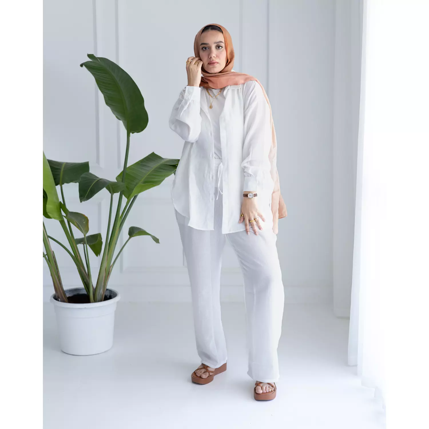 Shaza White Suit hover image