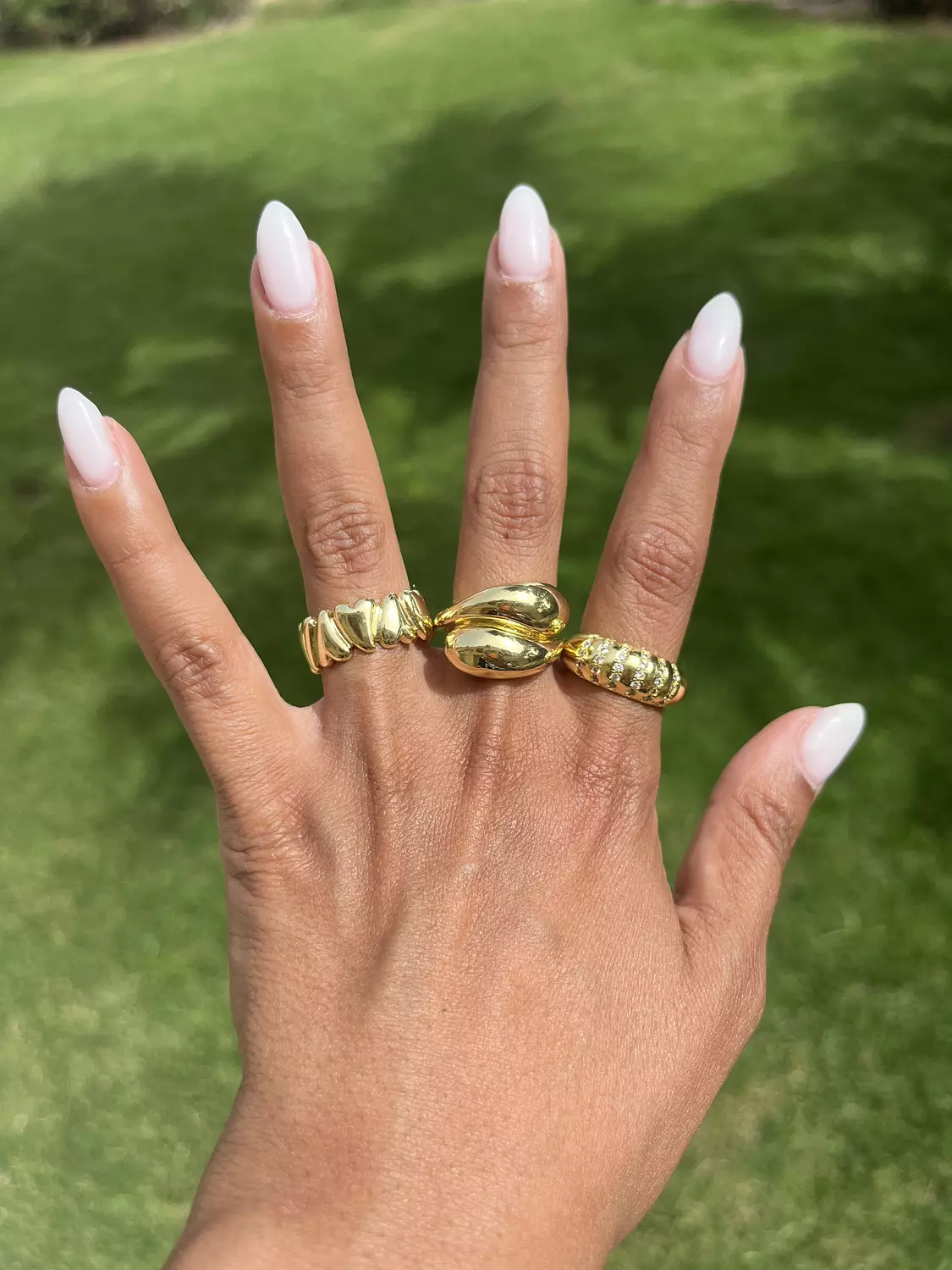 Gold Double Ring 3