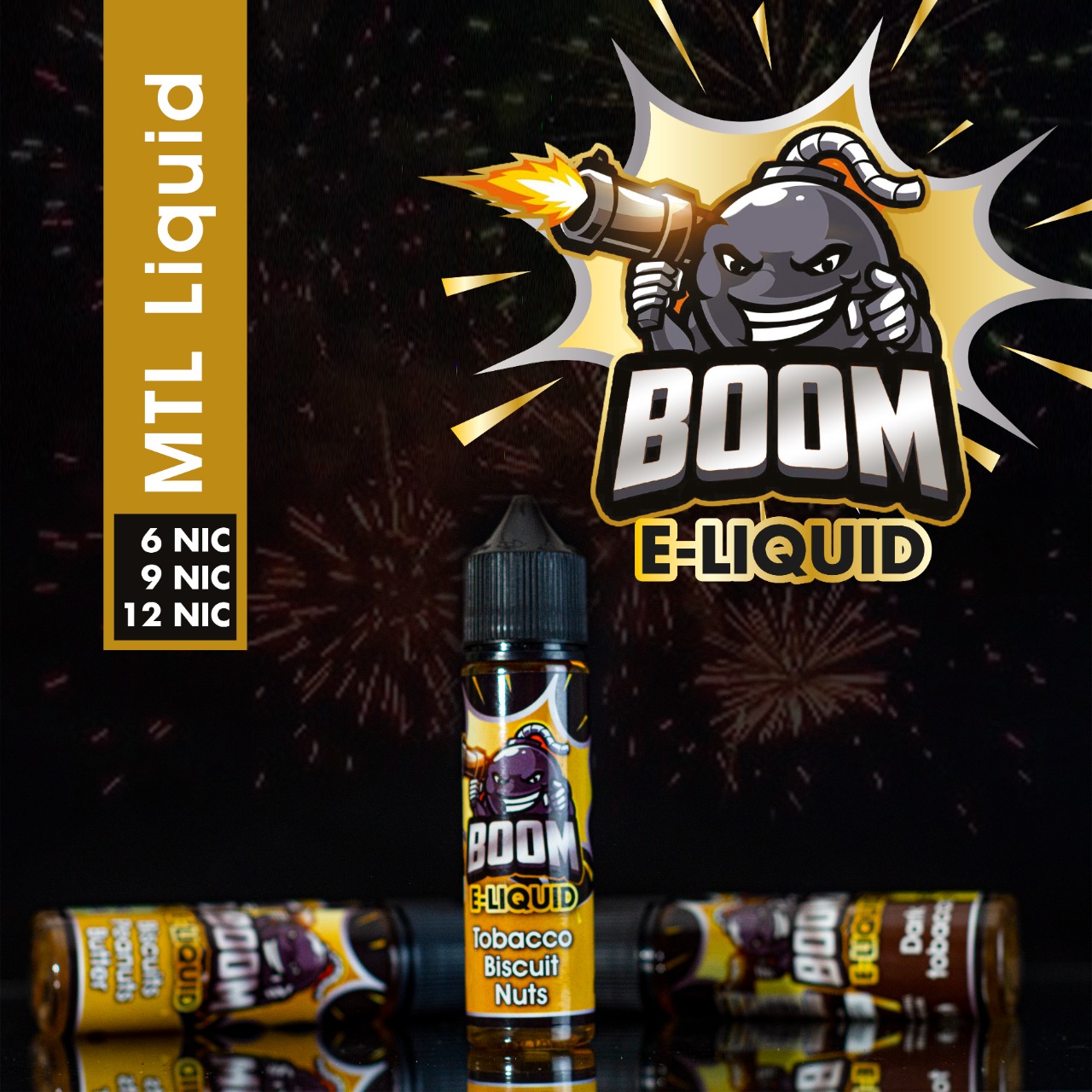 Boom E - Liquid 60ML (MTL 50/50) 2