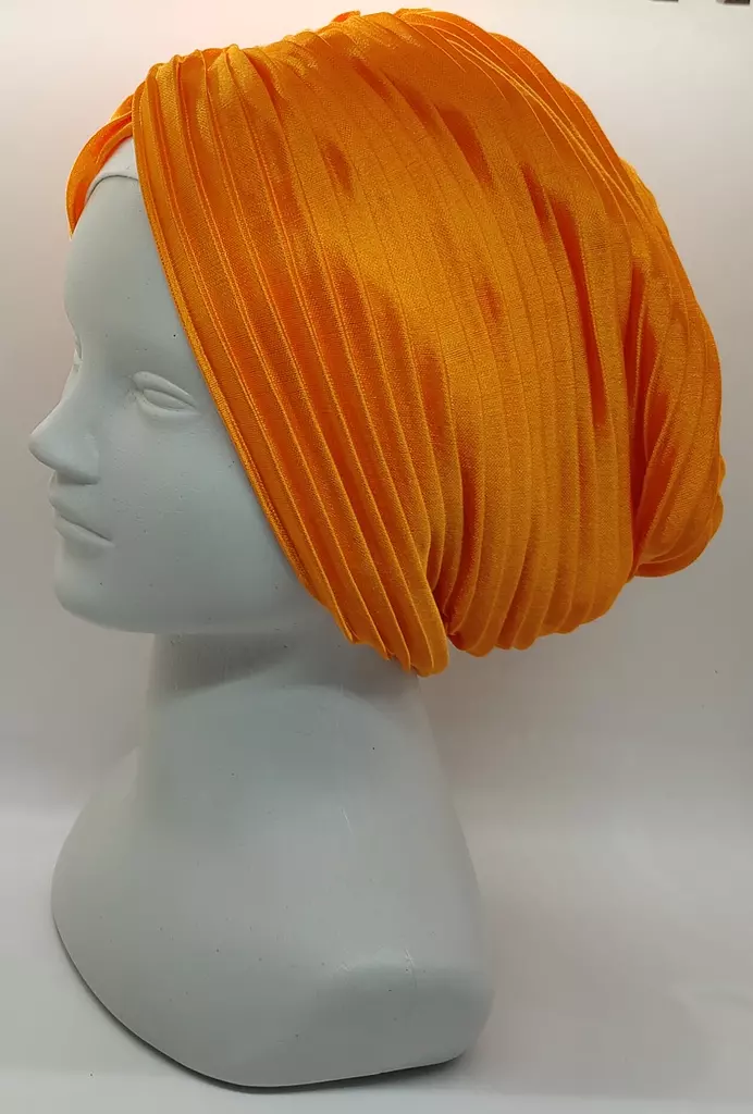 Turban-Pleated-SH-Orange