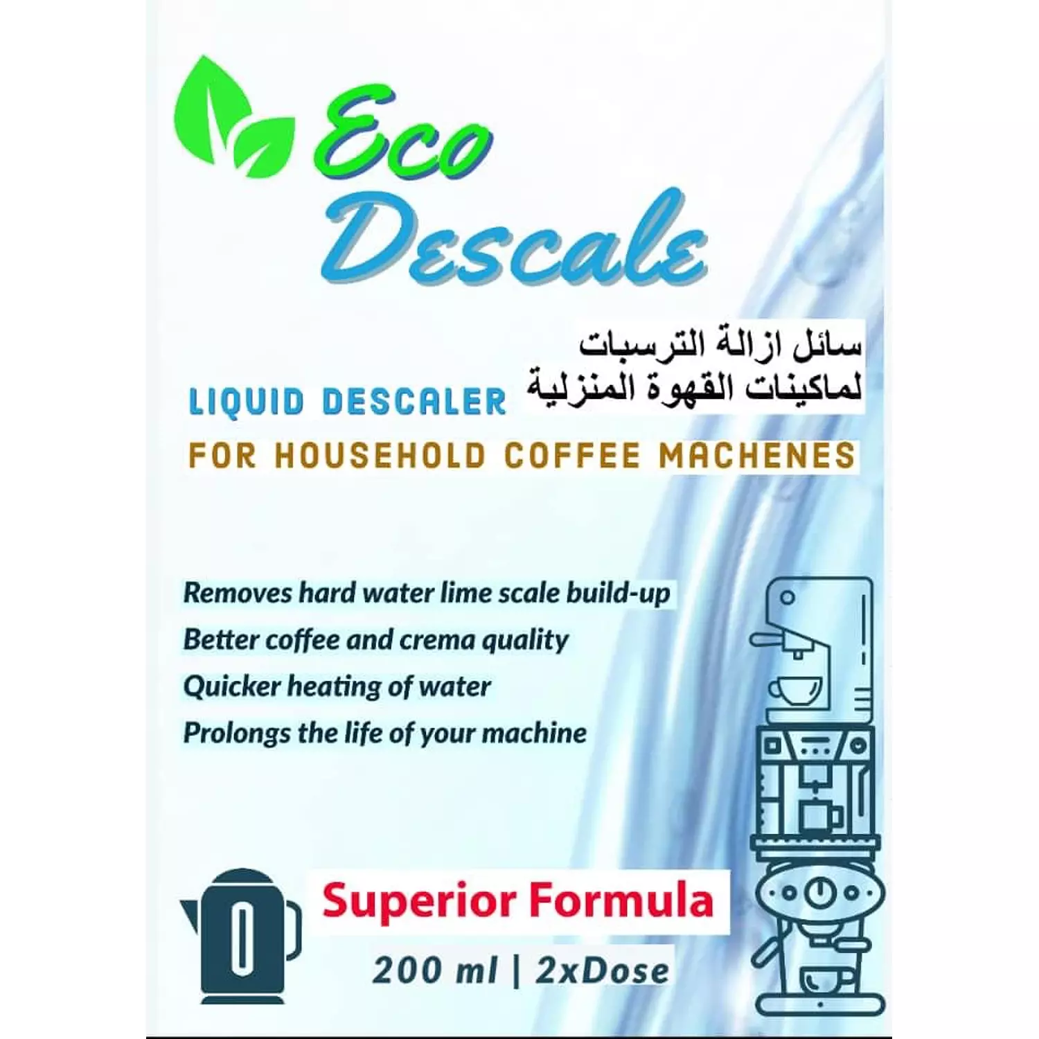 Descaling liquid for coffee machine  1