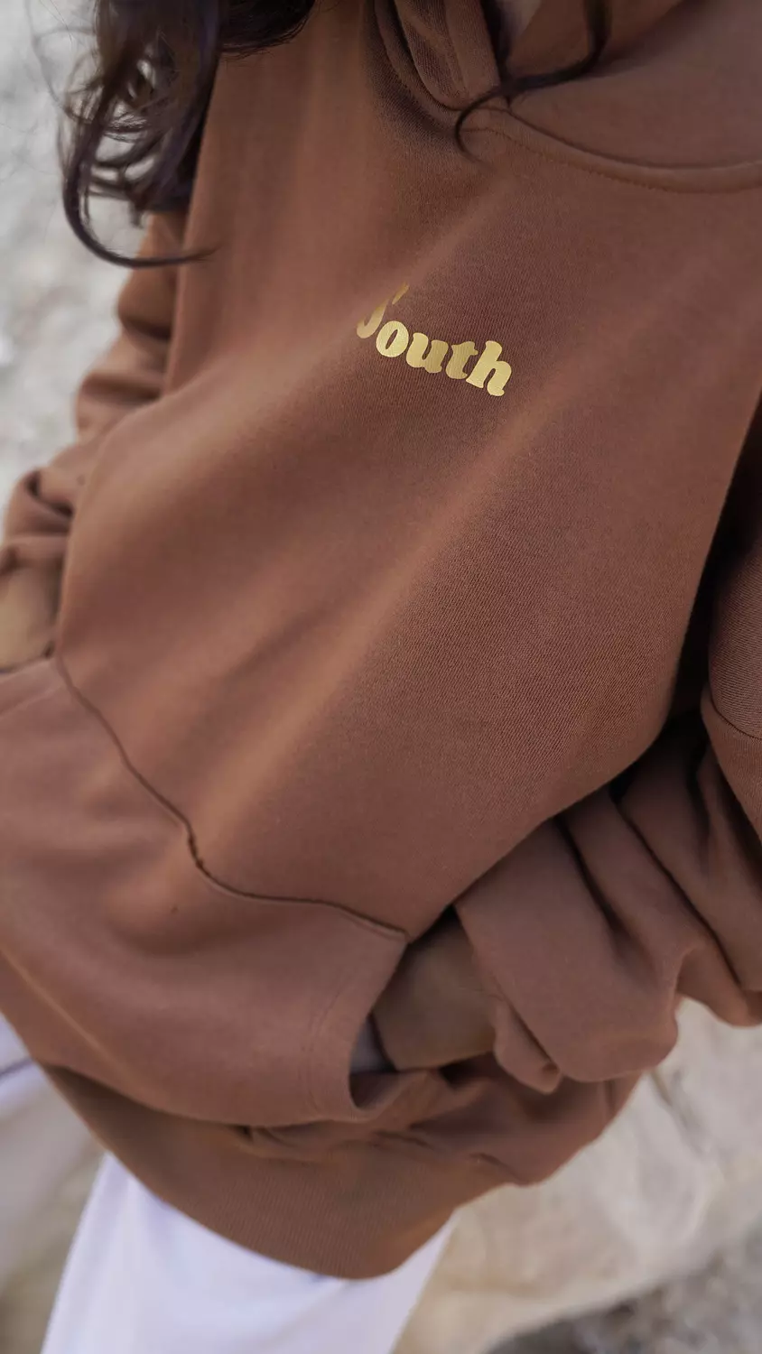 SOUTH UniSex Brown CAN Map Hoodie hover image