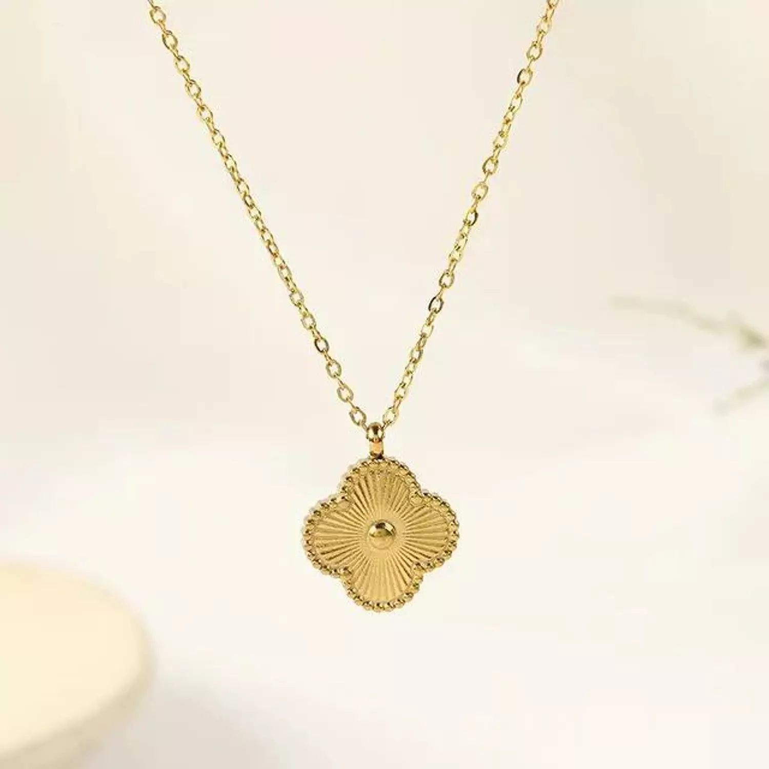 Gold Vancleef Necklace hover image