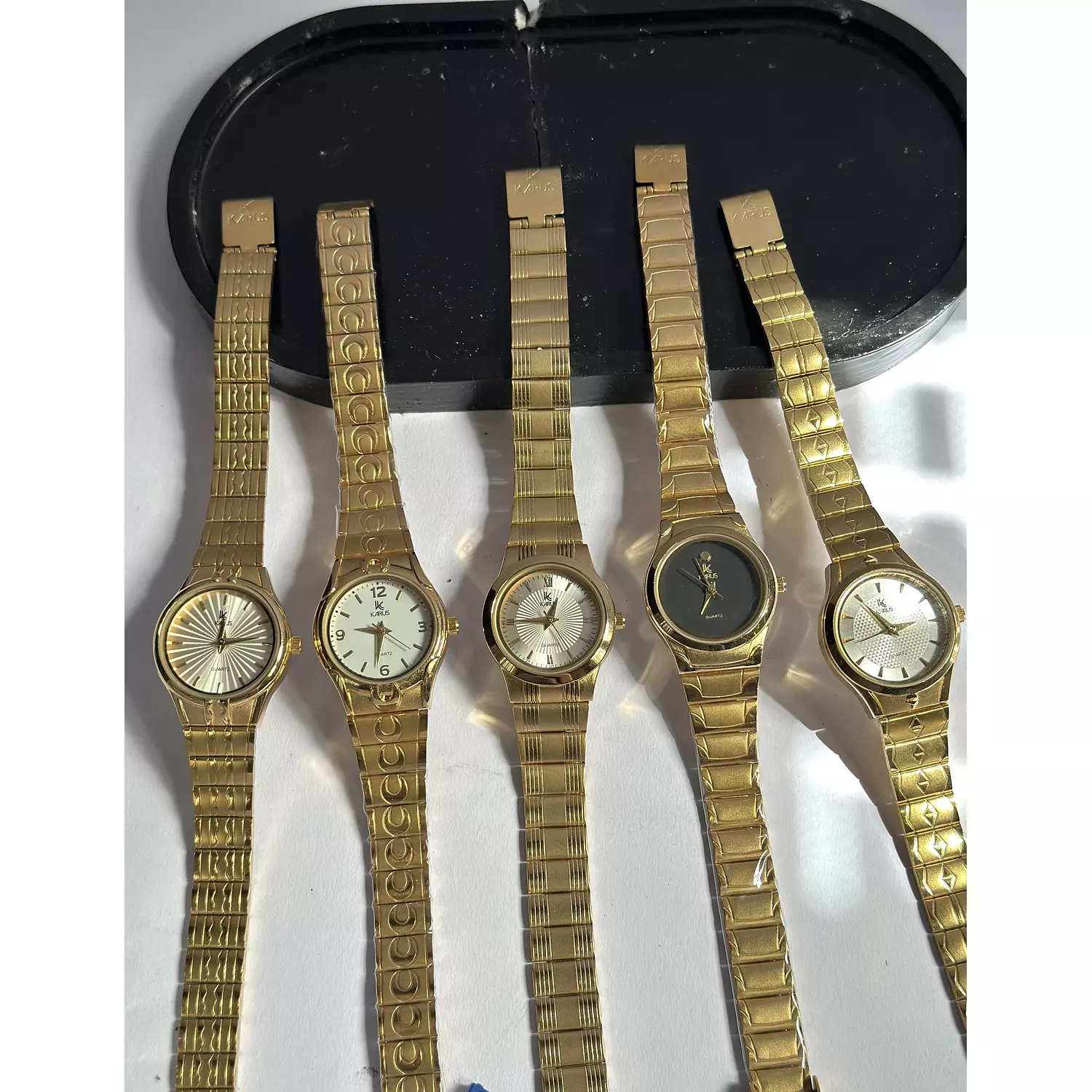 Gold Circle Vintage Watch hover image