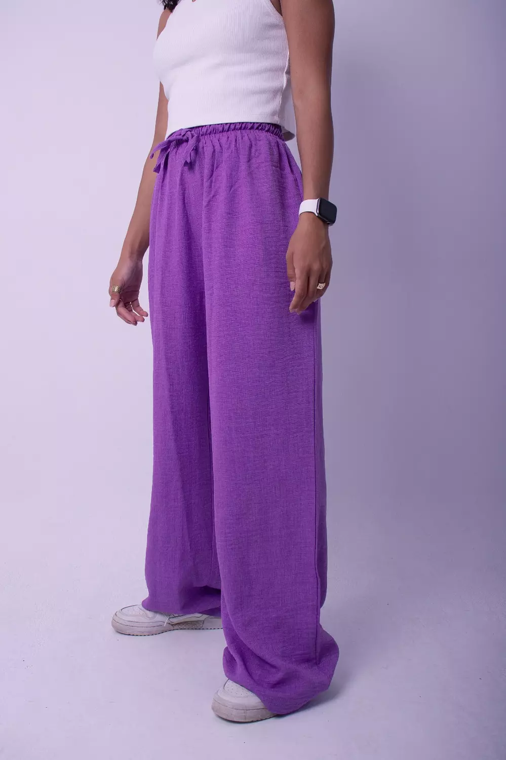 Purple linen set 3