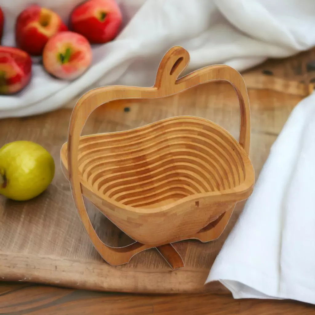 Foldable Wood Basket