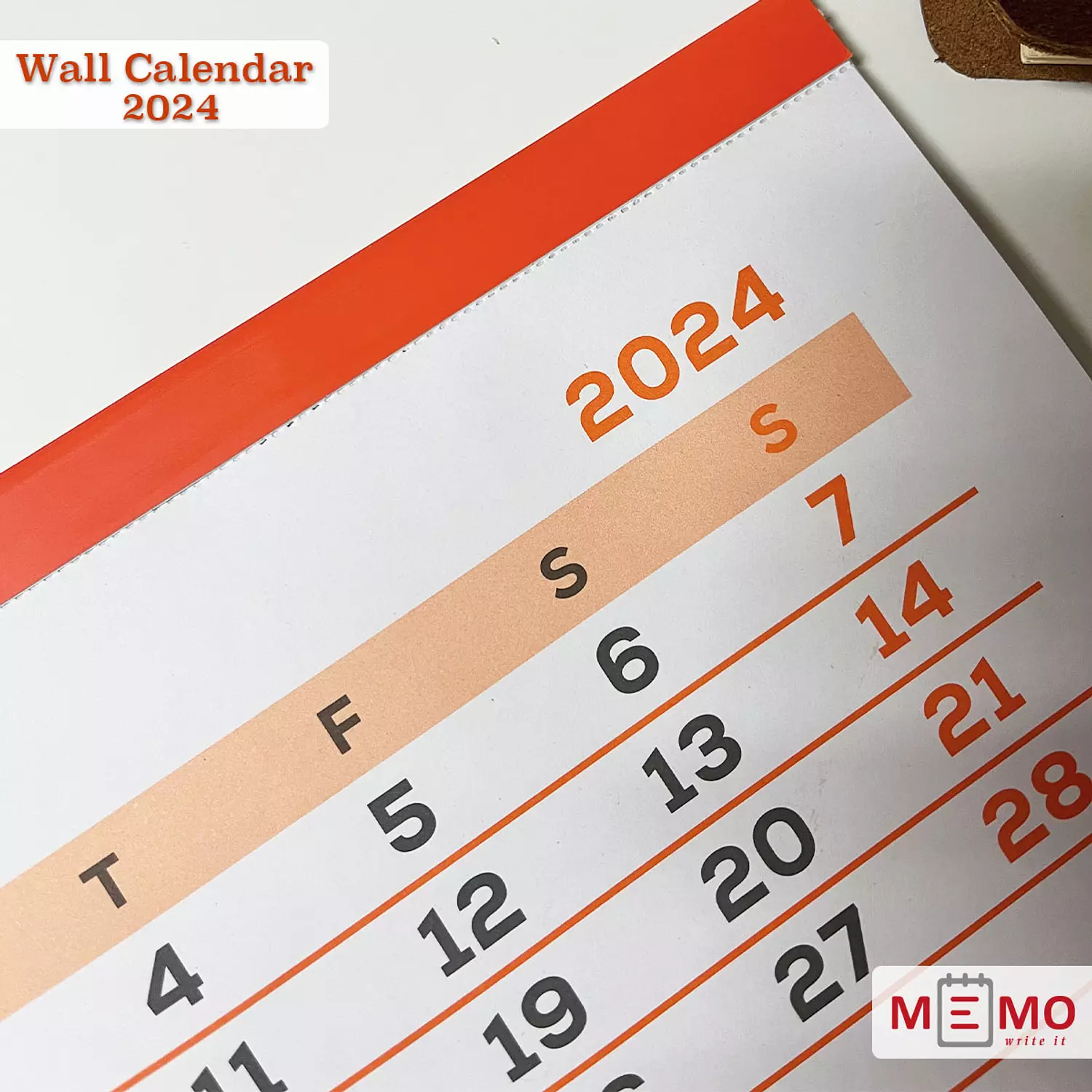 Memo Wall calendar 2024 1
