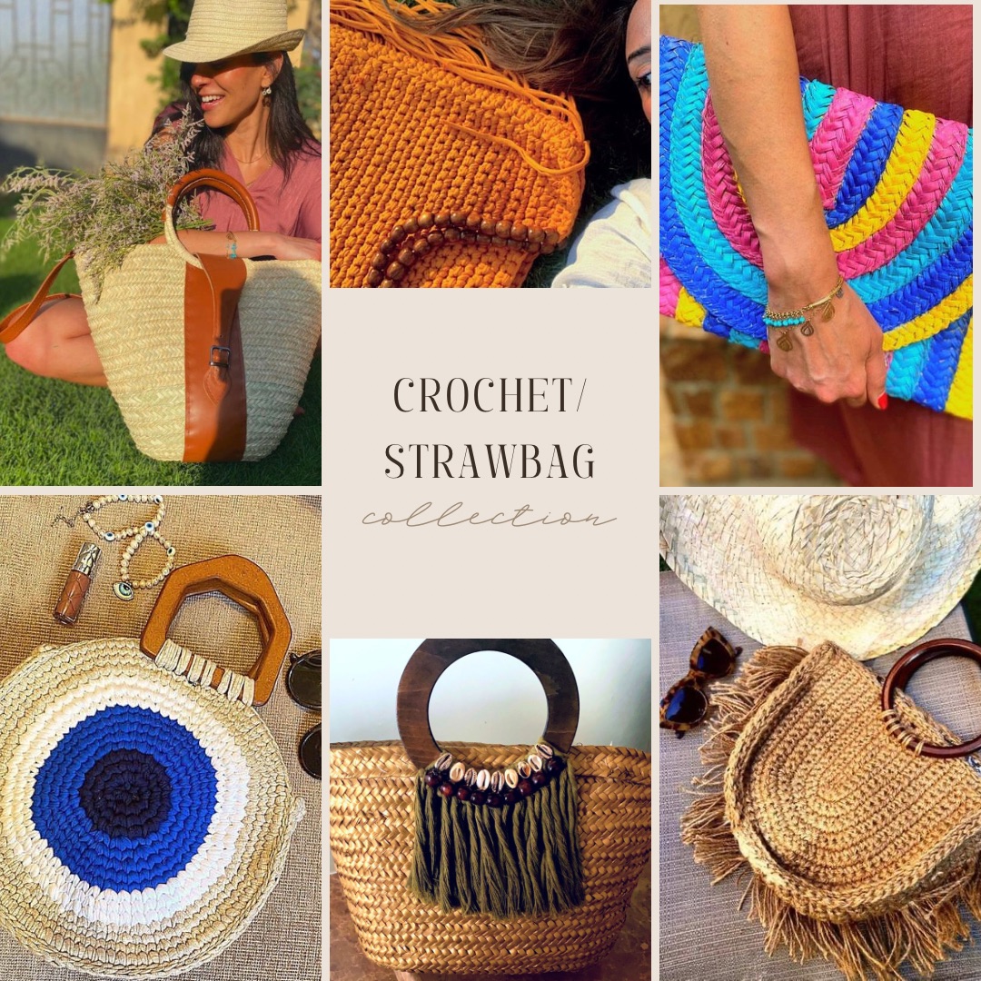 Hand-Made Crochet / Strawbags Img