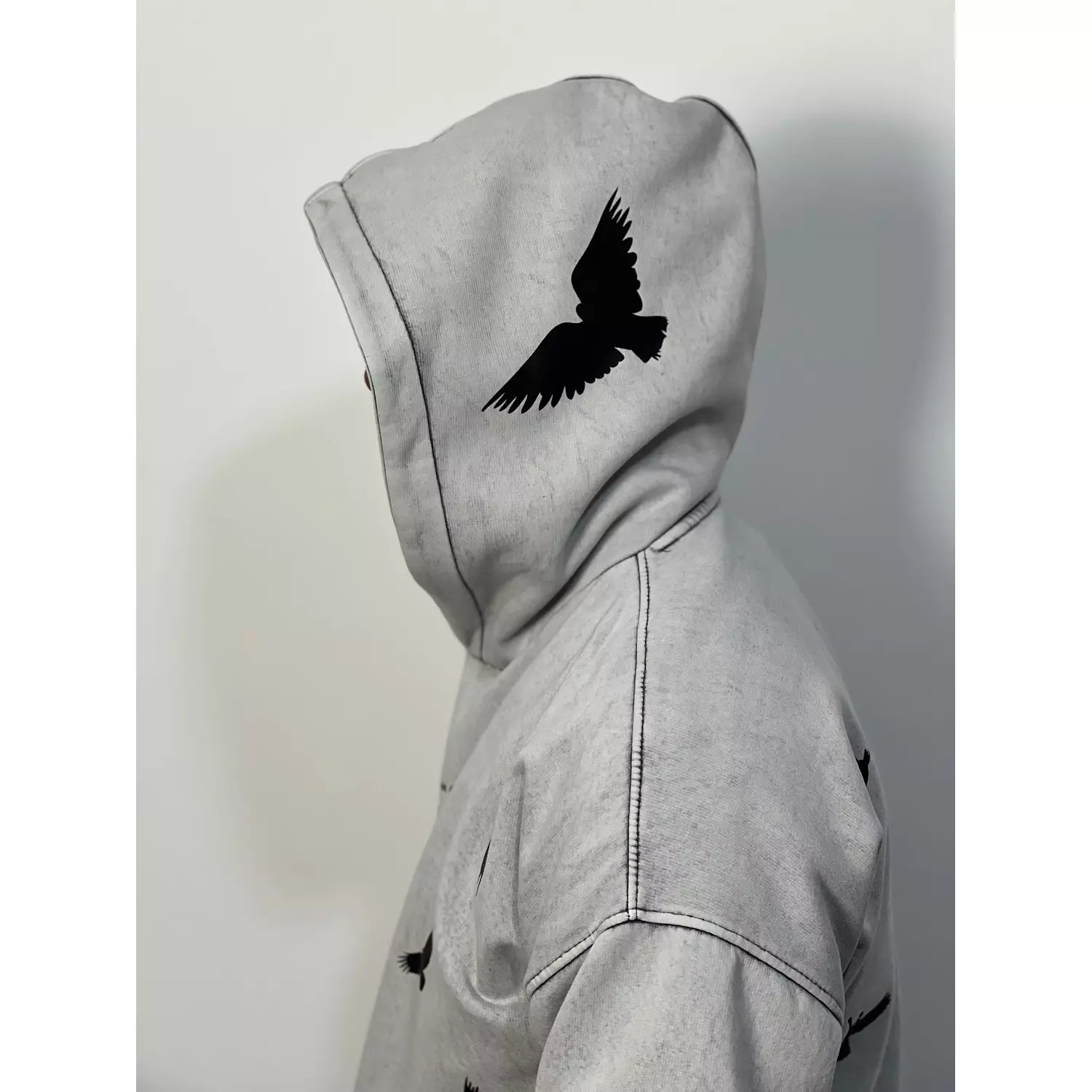 HOODIE WASHED PRINTED OVERSIZE  hover image