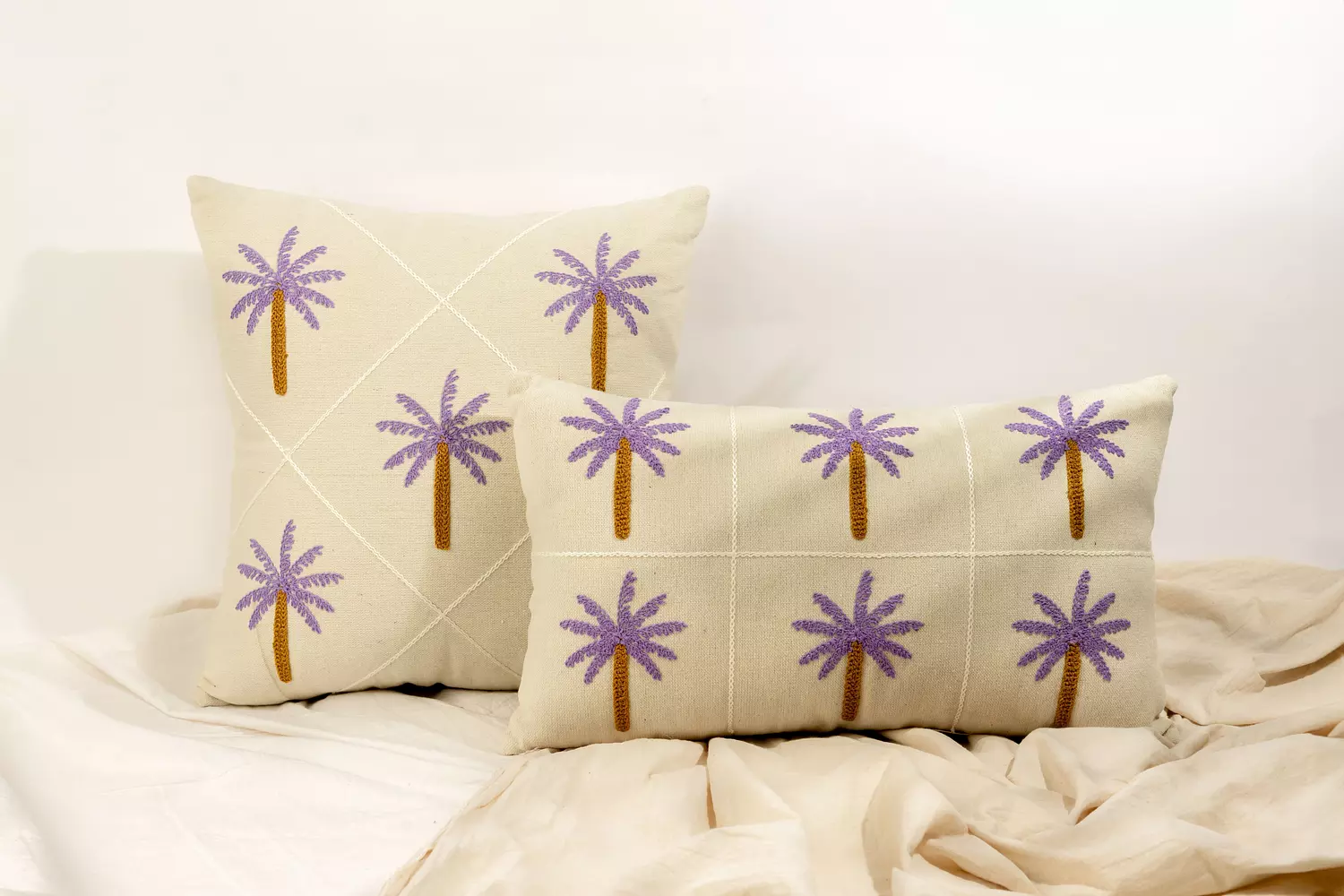 Palm Tree Rectangle Cushion hover image