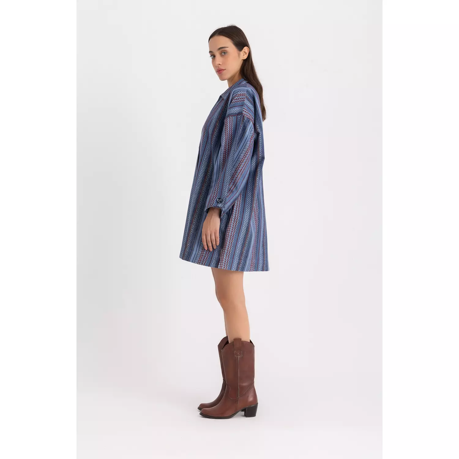 The Pola mini shirt dress - boho 2