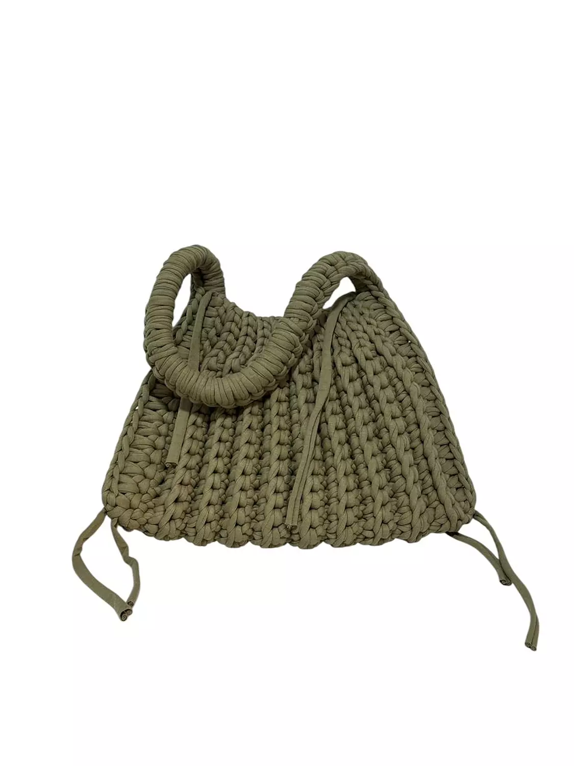 Crochet Bag Olive Green hover image