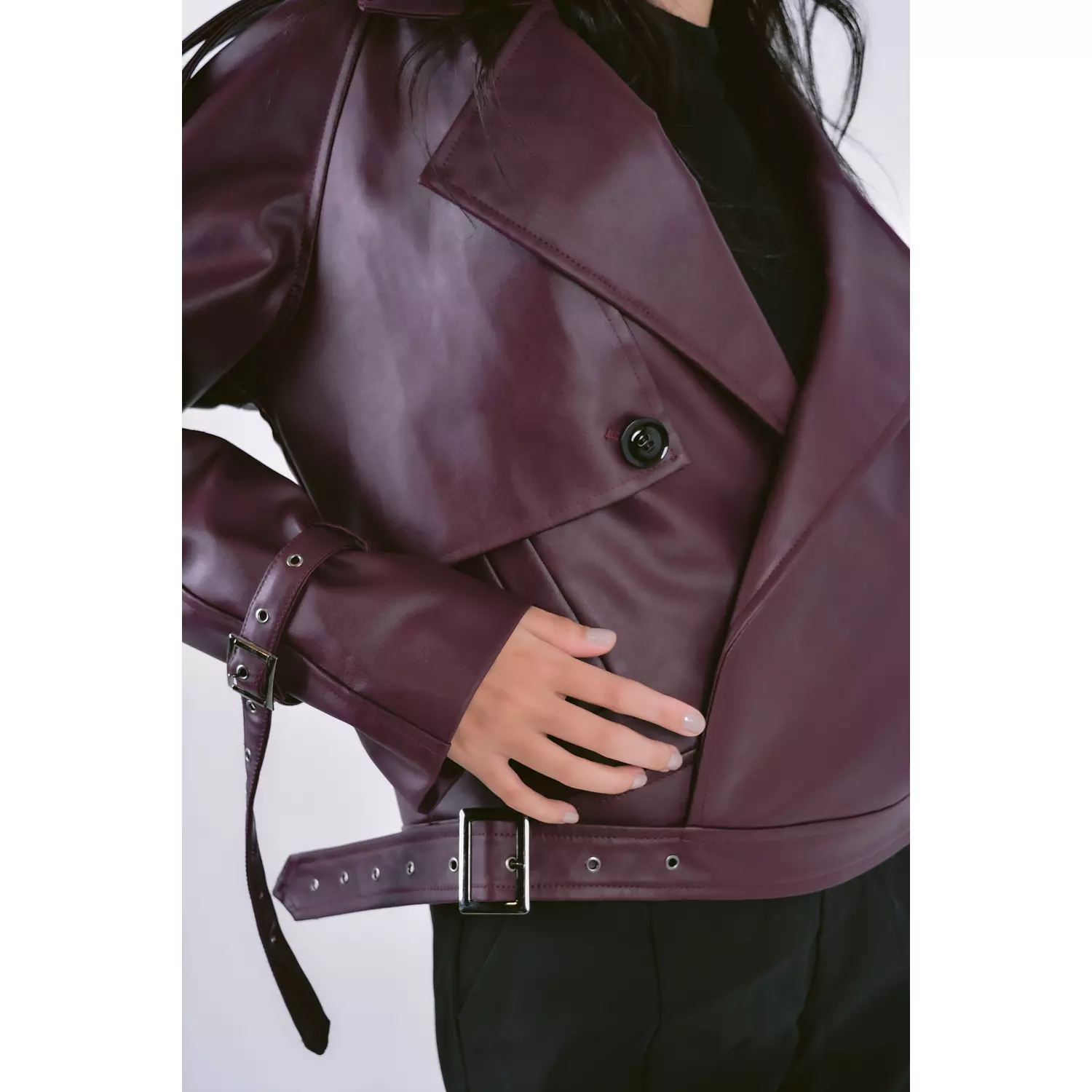 Burgundy Leather Jacket 5