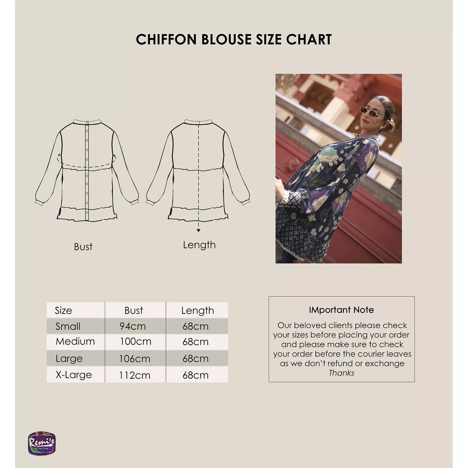 Flora Chiffon Blouse  7