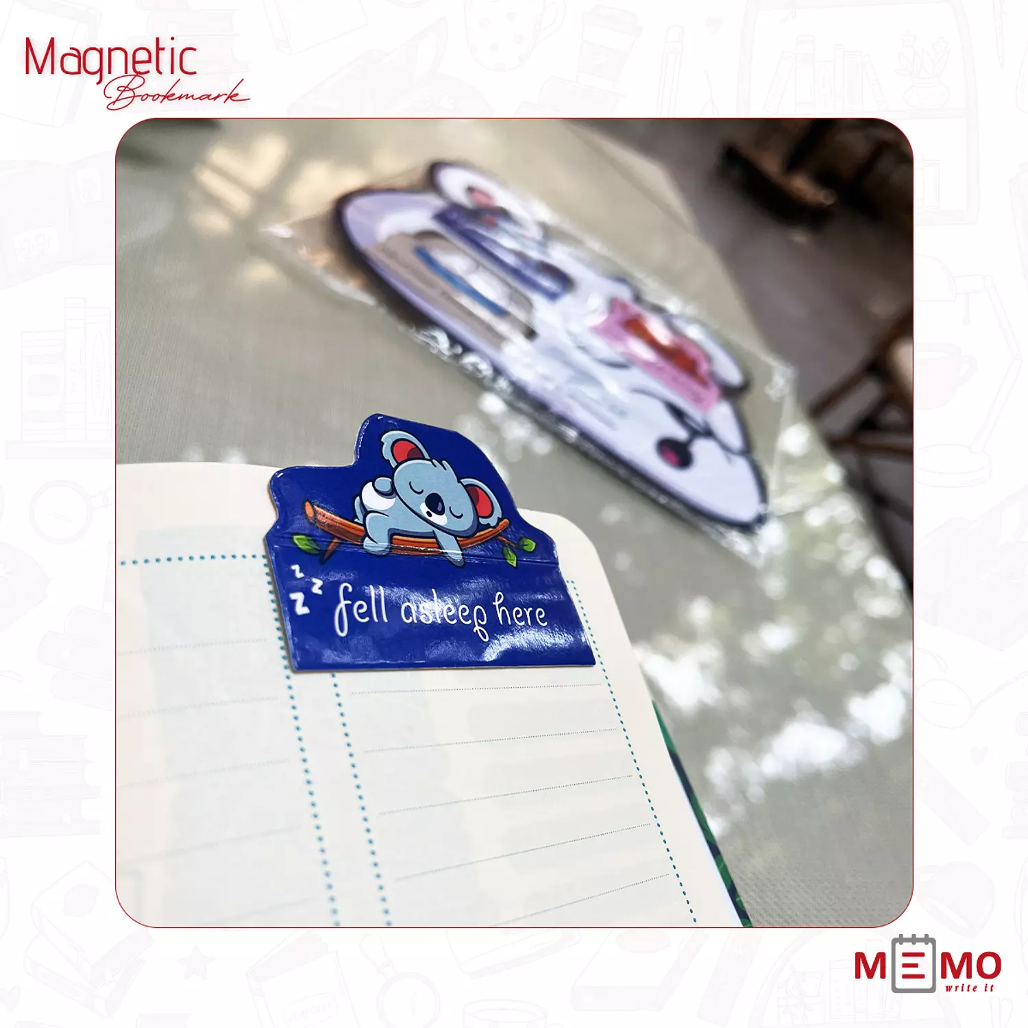Memo  Magnetic Bookmarks "Sweet Bears" (3 pcs) 4