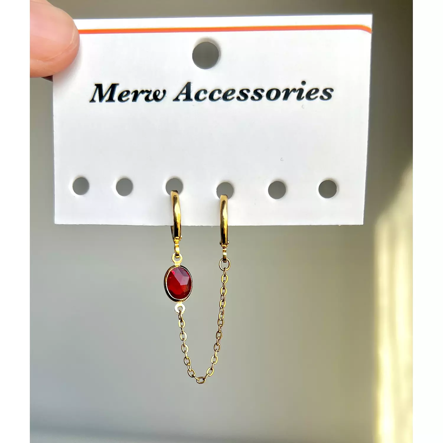 Red connect earring  hover image