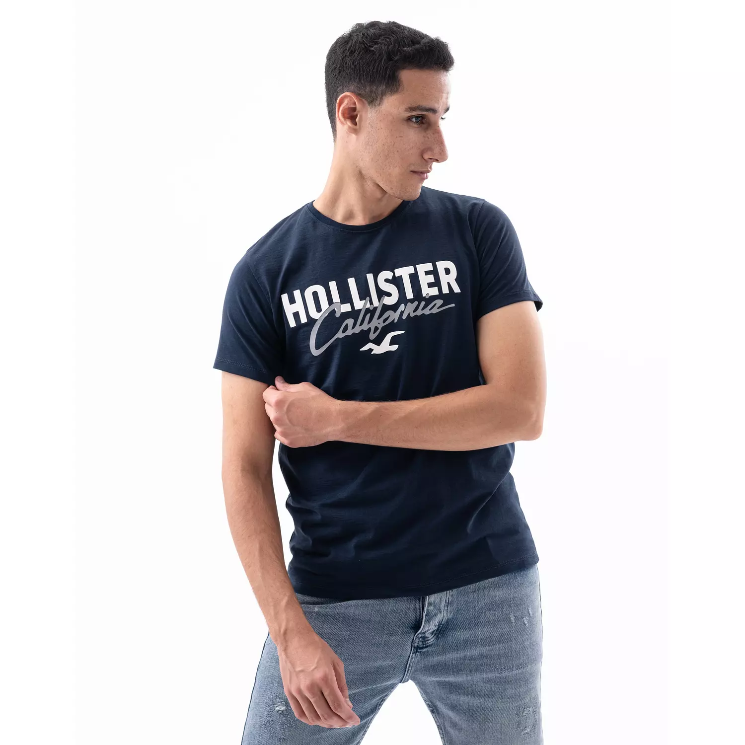 T-Shirt Hollister Round - Navy Blue