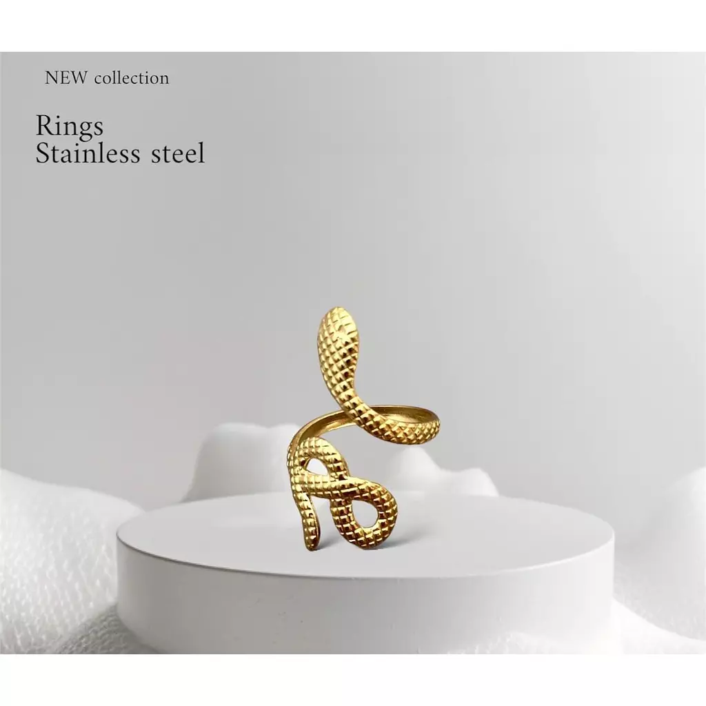 Stainless Steel Snake Ring 