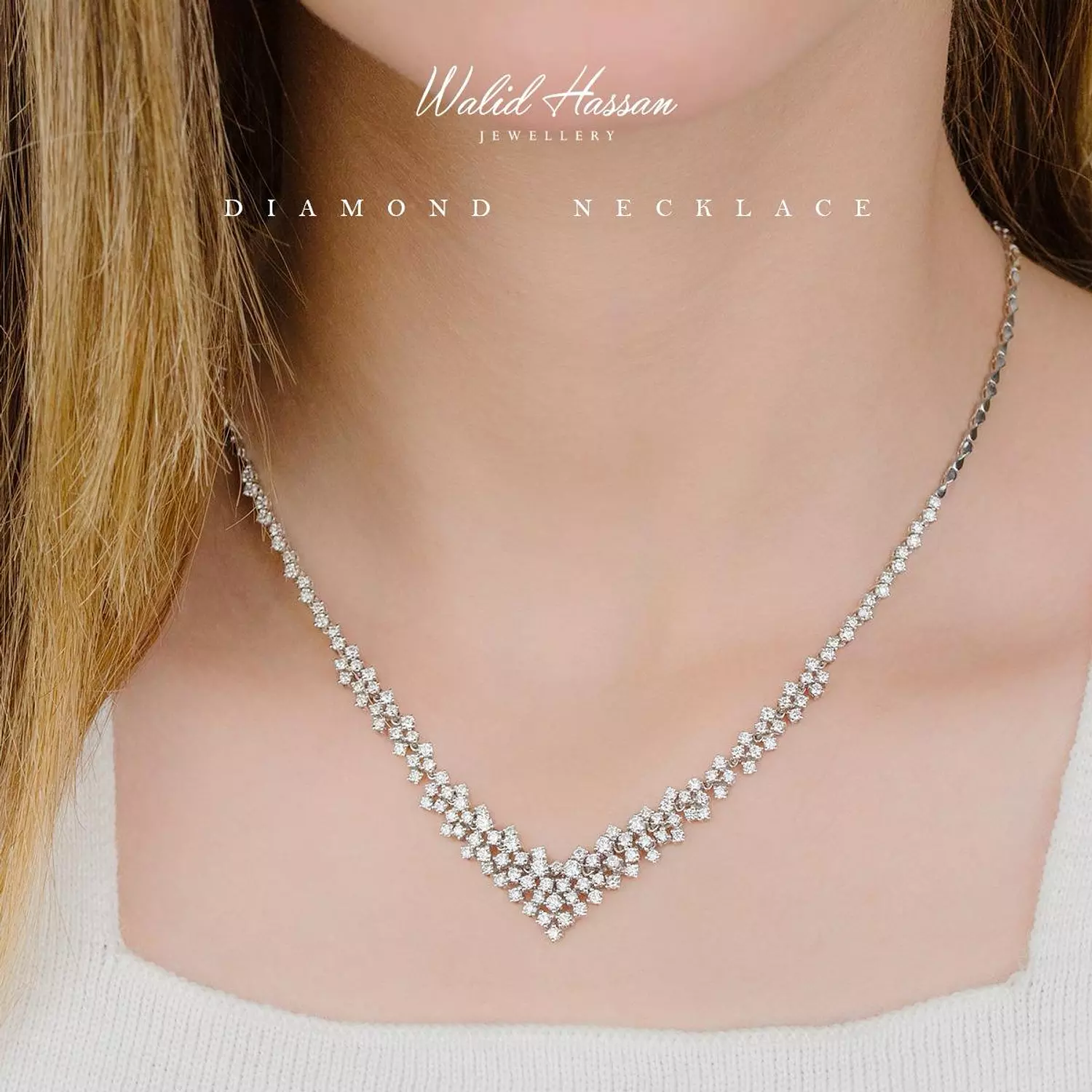 diamond necklace  hover image