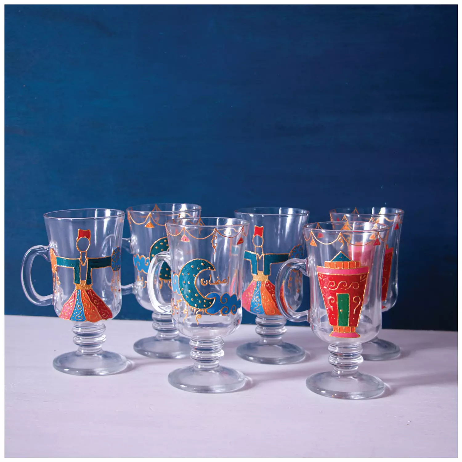 Ramadan Long Glass cups  3