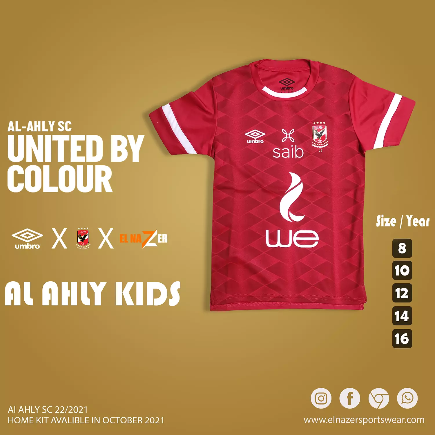 AL AHLY T-SHIRT 21/22 - KIDS hover image