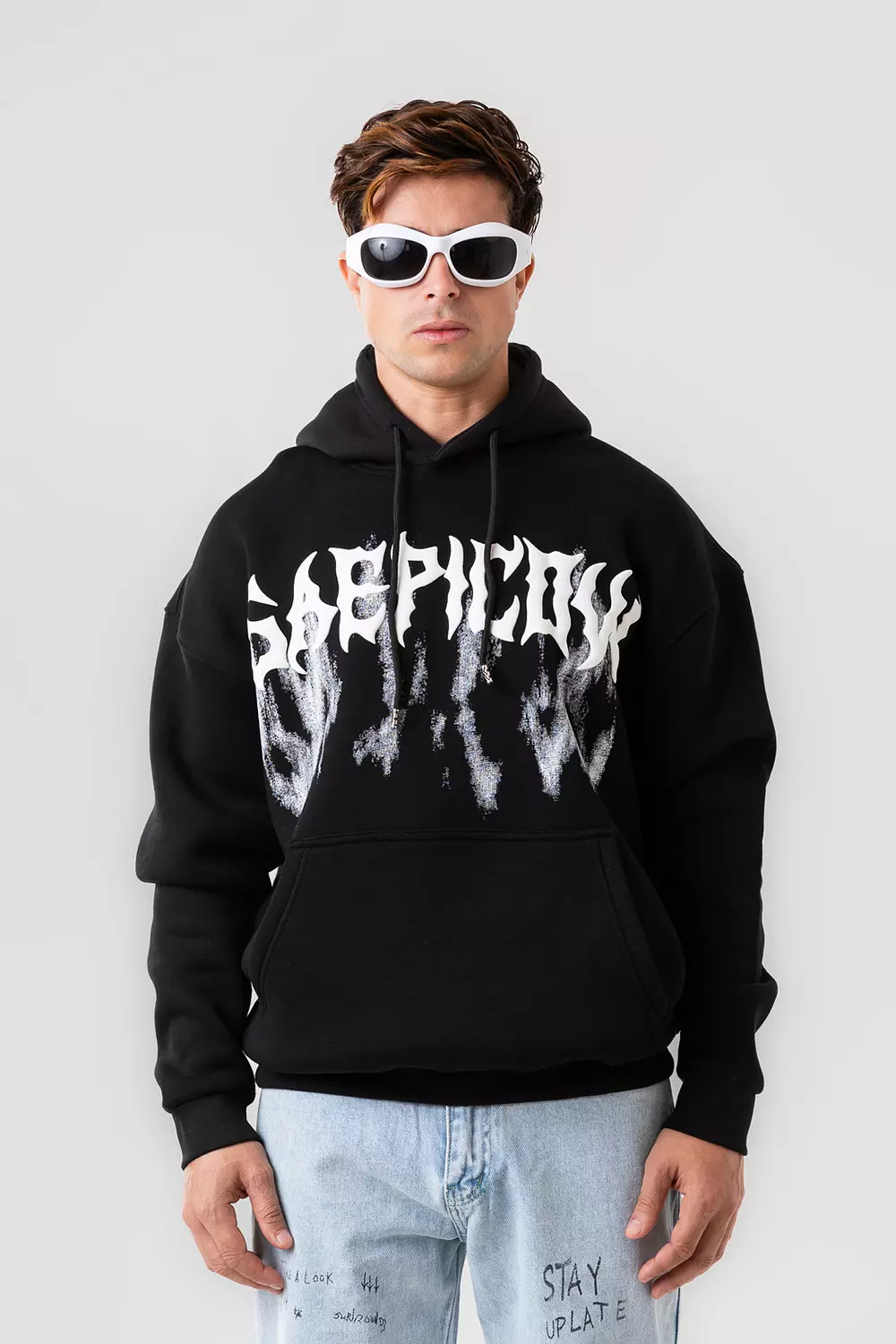 GRAFFITI FRONT PRINTED HOODIE 6