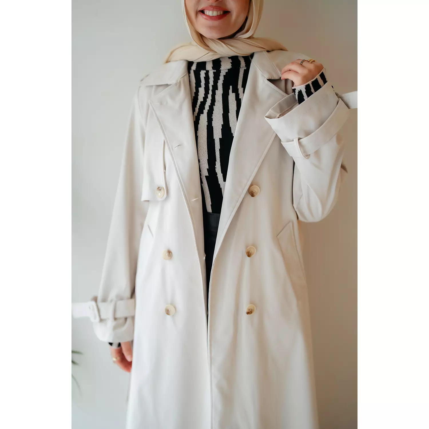  6-Buttons Long Trench Coat 28