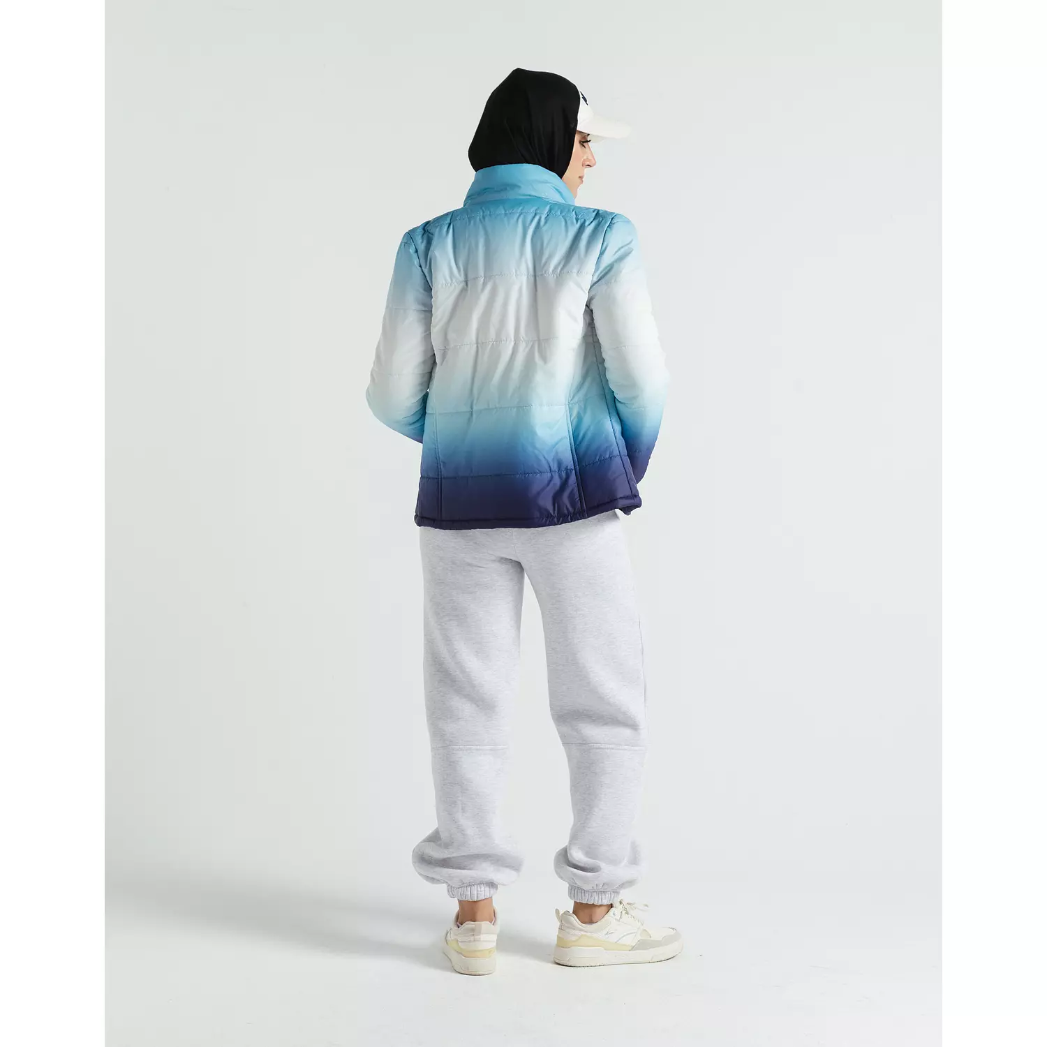 Ombré Blue Puffer Jacket 3