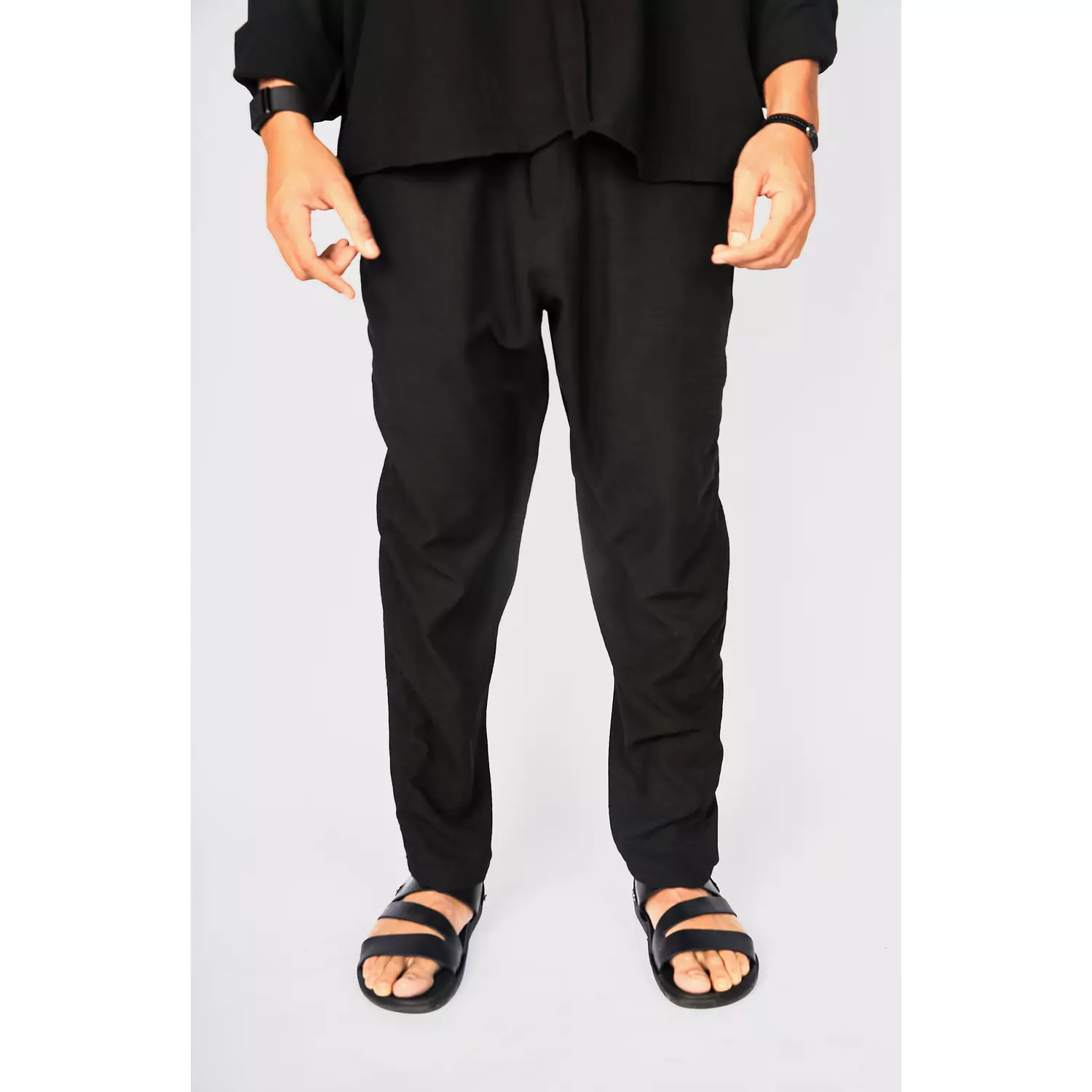 Black Linen Pants 1