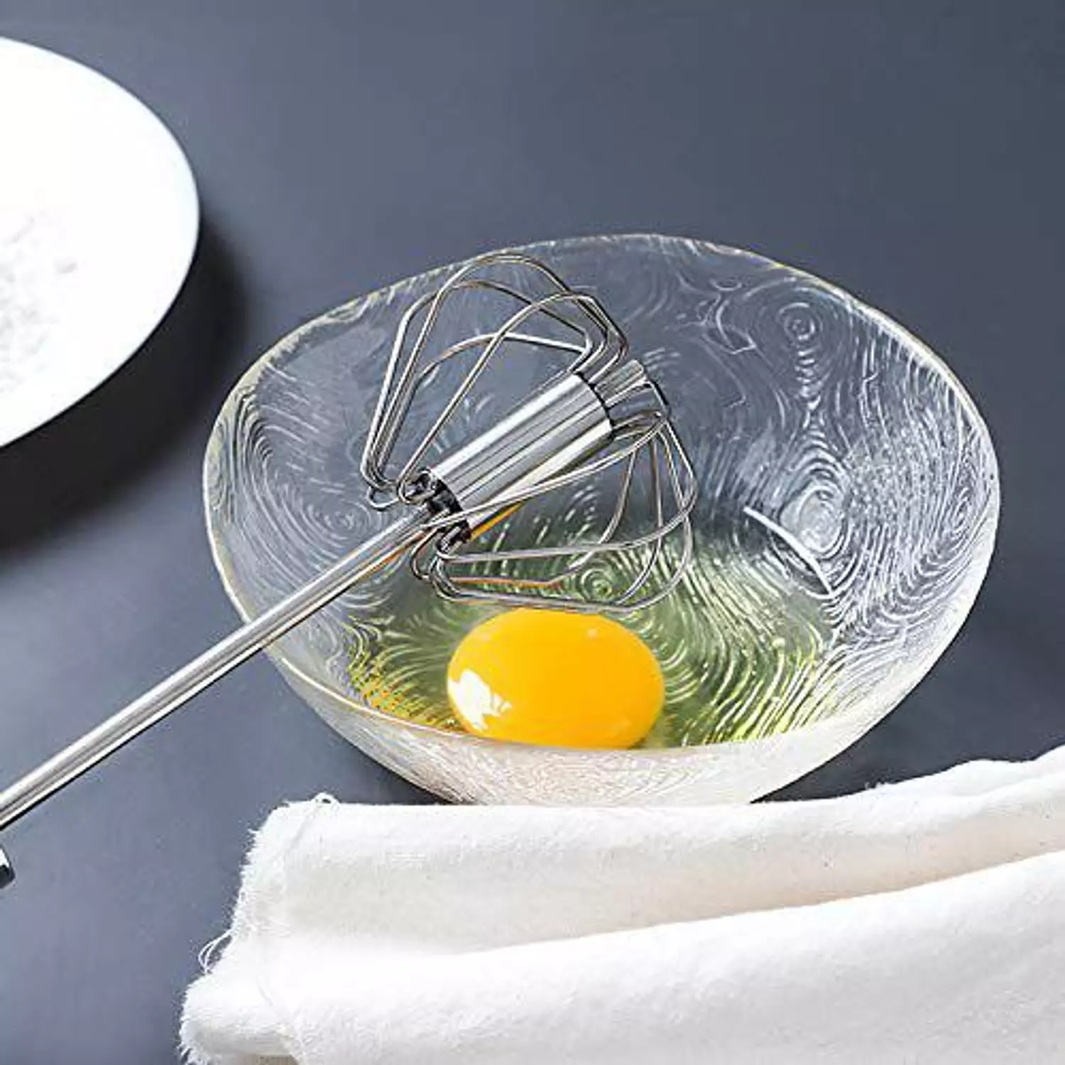 Stainless Steel Egg Whisk Press  7