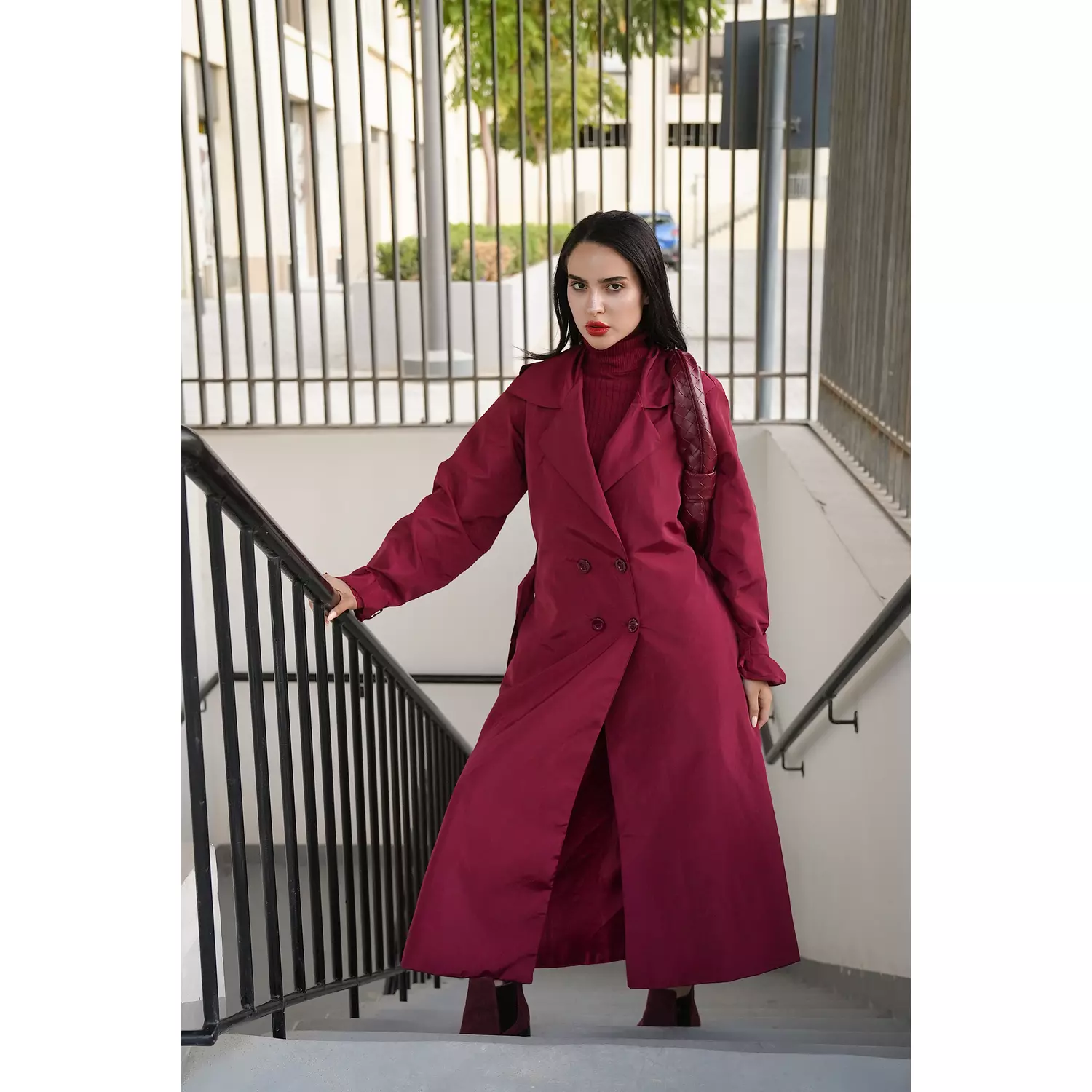 Double breasted trench coat 2