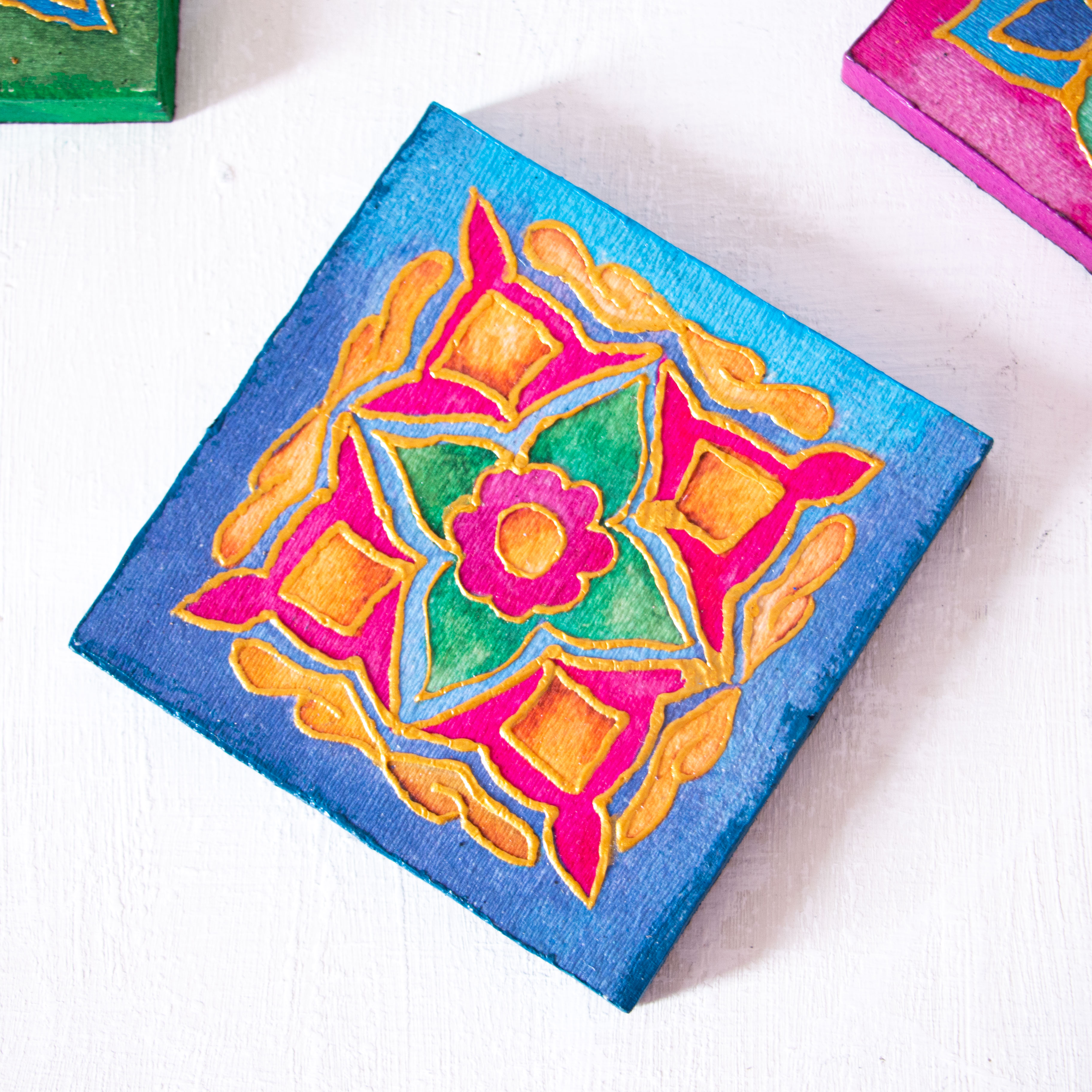 Arabic Blossom Coasters 4 pieces 2