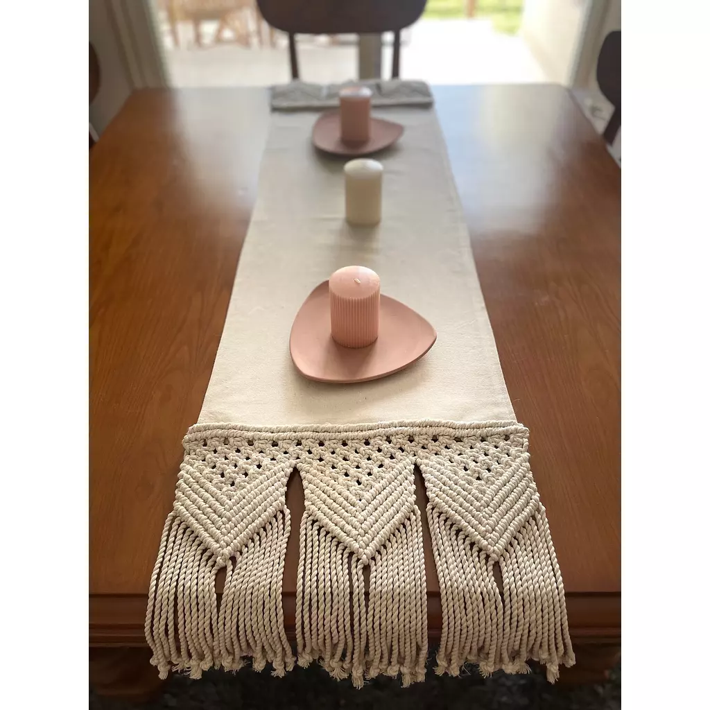 Arrows Macrame Table Runner